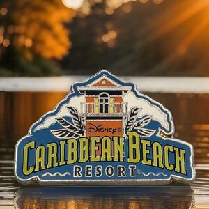 Disney Parks Authentic Original Pin Trading Caribbean Beach Resort 2015 Rare FL